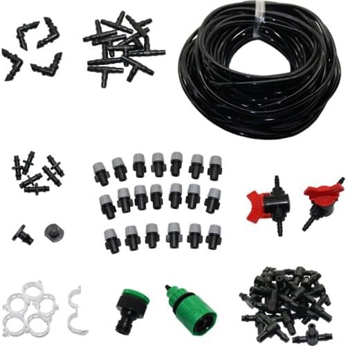 1 Set Of Automatic Sprinkler System Drip Irrigation Hose Irrigation Pipe Fountain Nozzles Saving Garden Irrigation System