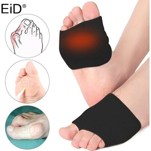 EiD 1 Pair Metatarsal Sleeve Pads Half Toe Bunion Sole Forefoot Gel Pads Cushion Half Sock Supports Prevent Calluses Blisters