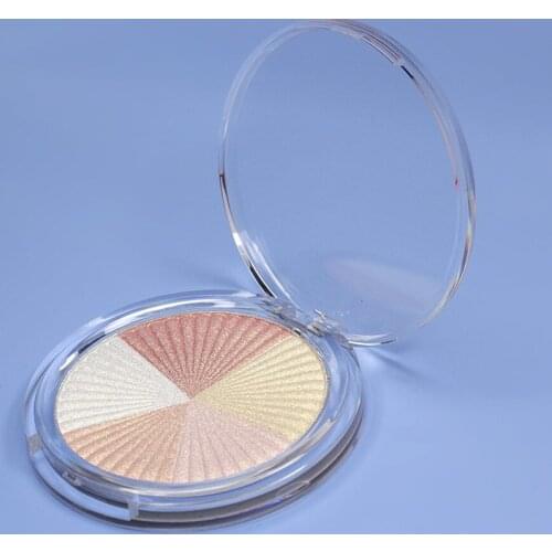 10 Piece Splice Duochrome Vegan Pigment Pressed Powder Highlighter Pallete Single Face Highlighter Custom