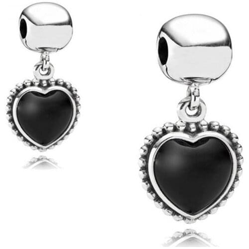2020 New High-quality S925 Silver Heart-shaped Pendant Is An Exquisite Accessory Suitable For Diy Bracelets, Free Shipping