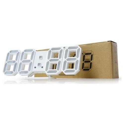 120PCS 3D LED Wall Clock Modern Digital Alarm Table Clocks Nightlight Saat Wall Clock For Home Living Room Office 24 or 12 Hour