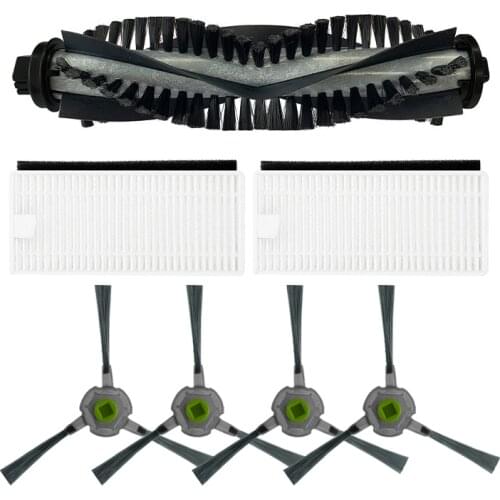 Vacuum Cleaner Accessories Roller Brush Side Brushes HEPA Filters for MOOSOO MT501 MT720 MT710 Sweeper Parts