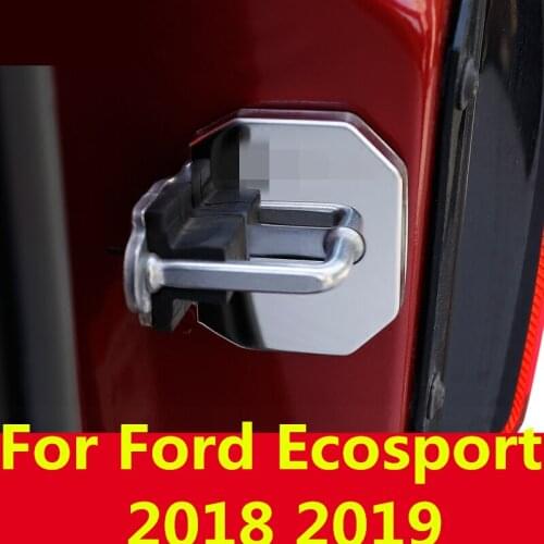 Car Waterproof Door Lock Protective Cover Waterproof and rustproof car styling Interior decoration For Ford Ecosport 2018 2019