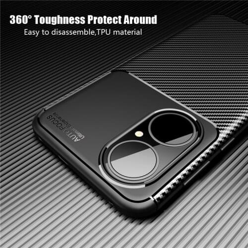 For Huawei P50 Case Cover Shockproof Bumper Soft TPU Silicone Matte Back Cover For Huawei P50 Pro Phone Case For Huawei P50 Pro