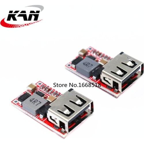 Efficiency 97.5% DC-DC Step-Down Module 6-24V12V24V to 5V3A Car USB Phone Charger Power Supply Module