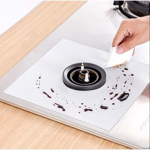 Reusable Foil Cover Gas Stove Protector Non-Stick Stovetop Burner Sheeting Clean Liner For Kitchen Cookware Cooking Cleaning Mat