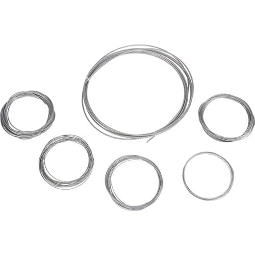 Hot! New 304 Stainless Steel Soft Wire Rope 5m Soft Fishing Lifting Cable Clothesline 7*7 Structure Diameter 0.5mm-3.0mm