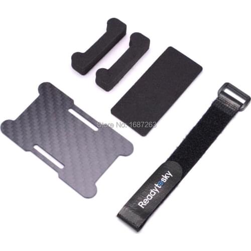 Carbon Fiber 1.5mm Battery Holder Plate Protection Board Battery belt Strap For QAV-X 214 210mm ZMR200 X Frame Quadcopter