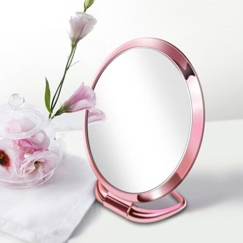 European style creative simple electroplating folding dormitory makeup mirror special hand mirror for beauty salon LX102919