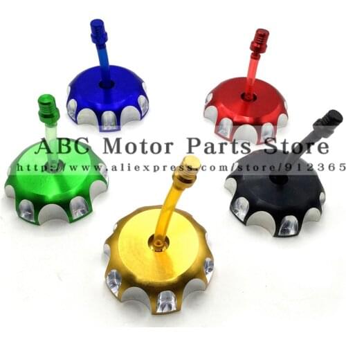 Dirt bike Pit Bike Motorcross Aluminum CNC Alloy Fuel Gas Tank Cap Fit For CRF 250 450 XR250 250R Series Free Shipping
