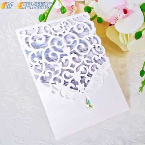Top expression Lace Scrapbooking Metal Cutting Dies new 2019 Border Craft Die cut Stamp Stencil Card Making Wedding invitation