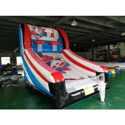 Factory Customized Popular Inflatable throwing basketball game, inflatable basketballl game inflatable sport for sale