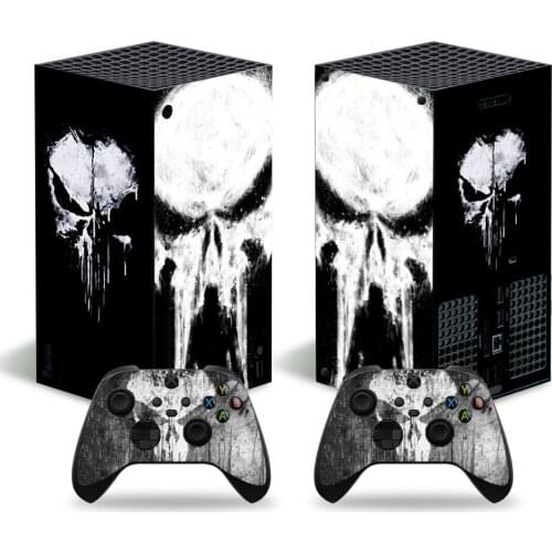 NEW Skull Style Skin Sticker Decal Cover for Xbox Series X Console and 2 Controllers Xbox Series X Skin Sticker Viny 1
