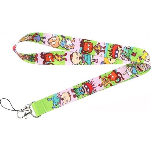 ZF689 1pcs Cartoon Anime Lanyards ID Badge Holder ID Card Pass Mobile Phone Straps Badge Rope Chain Necklace Gift For Kids
