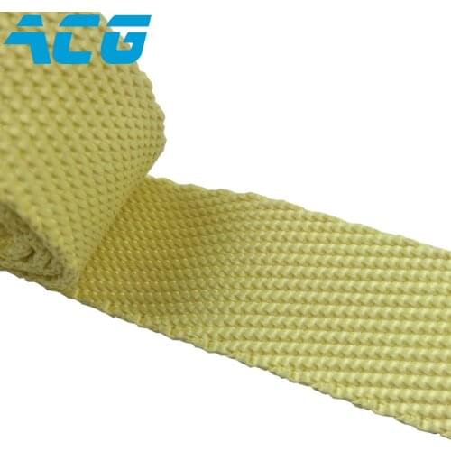 Wholesale High Strength Kevlar Tape Aramid Webbing Braid Ribbon