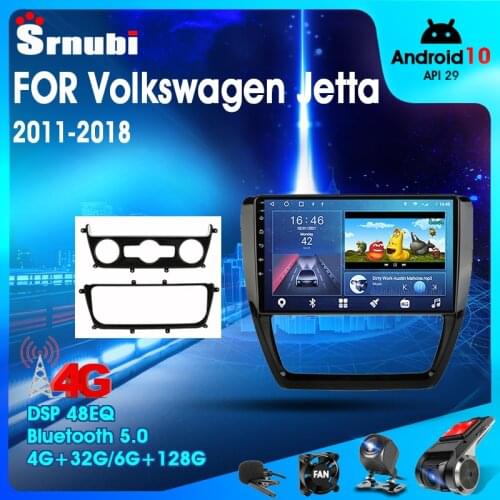 Android 10.0 2 Din Car Stereo Audio Radio for Volkswagen Jetta 2011-2018 Multimedia Video Touch Screen Player 4G Speaker MP5 DVD