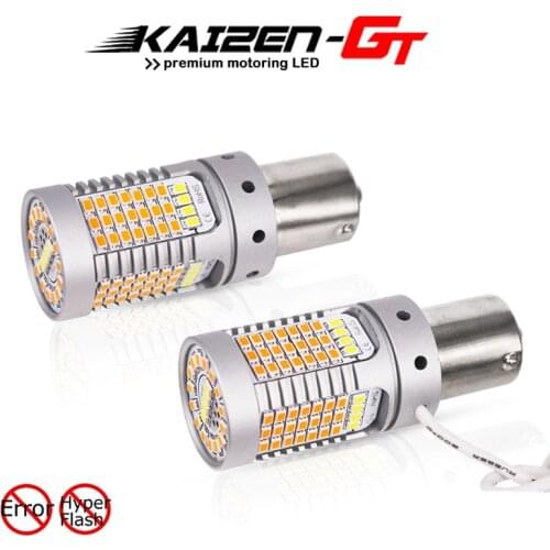 No Hyper Flash Error Free 21W BA15S 1156 LED Switchback White/Amber Bulbs For Daytime Running Lights DRL/Turn Signal Lights 12V