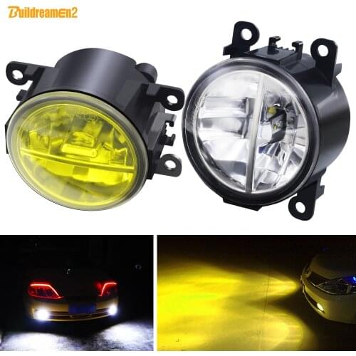 LED Fog Light Assembly For Fiat Sedici Panda 500 Punto Evo Car Front Bumper Fog Lamp DRL Daytime Running Light 30W 3000LM 12V