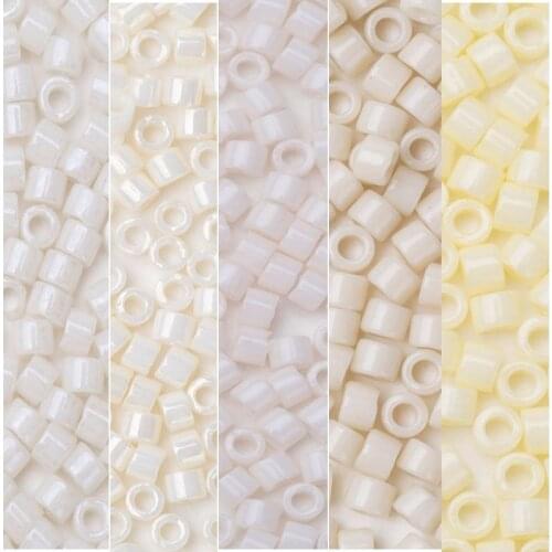 Taidian White Miyuki Delica Seedbead 11/0 for Bead Work Jewelry 3grams/lot about 600 pieces