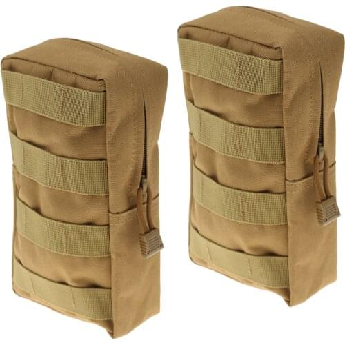 Tactical MOLLE Modular Utility Pouch Military Accessory Bag Coyote tan