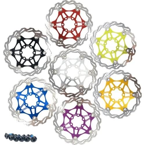 CATAZER Mountain Bike Brake Rotor Stainless Steel Rotor Strong Heat Dissipation Floating Rotor MTB Disc Brake 160mm/180mm/203mm