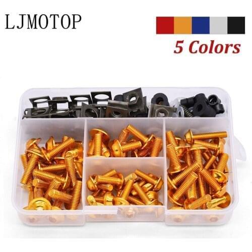 Universal Motorcycle Custom Fairing Body Bolt Screw Spring Bolt Fastener M6 For KAWASAKI KLX KX 65 85 125 250 250F 450F KLX125