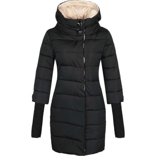 Winter Jacket Women High Collar Hooded Cotton-padded Parka Female Long Quilted Coat Plus Size 4XL Fashion Clothes 2020 Brand