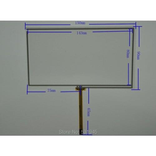 ZhiYuSun POST 6.2 inch 4-wire resistive touch panel for Car DVD, GPS Navigator screen 150*90