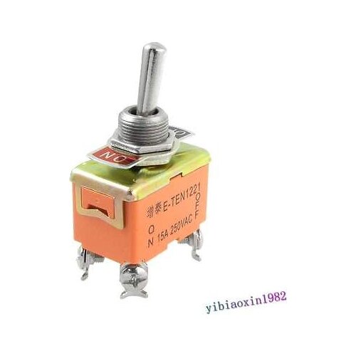 10pcs AC 250V 15A Amps on/off 2 Position DPST Toggle Switch