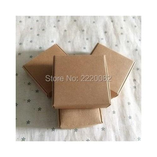Free shipping 50 pcs a lot 8.9x6.2x2.5cm kraft paper packing boxs/snack paper case/cute cosmetics cases/350 gsm cardboard