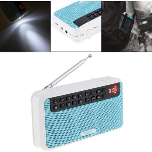 E500 6W Wireless Bluetooth Speaker Portable Digital FM Radio HiFi Stereo TF Music Player with LED Display for PC / iPod / Phone