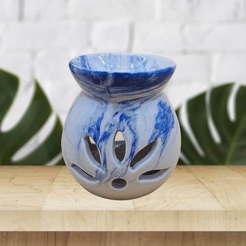 Adelya Life Handmade Blue Brush Pattern Censer Decorative Gift-LB00566
