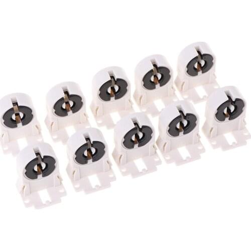 10pcs/20pcs/pack T8/G13 Fluorescent Lamp Holder Heat-Resistant Lamp Holder Light Tube Holder Lamp Accessories