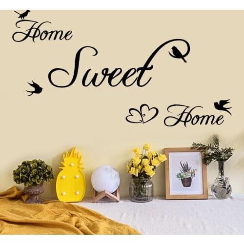 Home Sweet Home letter Decor Wall Stickers DIY Removable Art Vinyl Family Wall Sticker Decorating DIY Family Art decals 2021