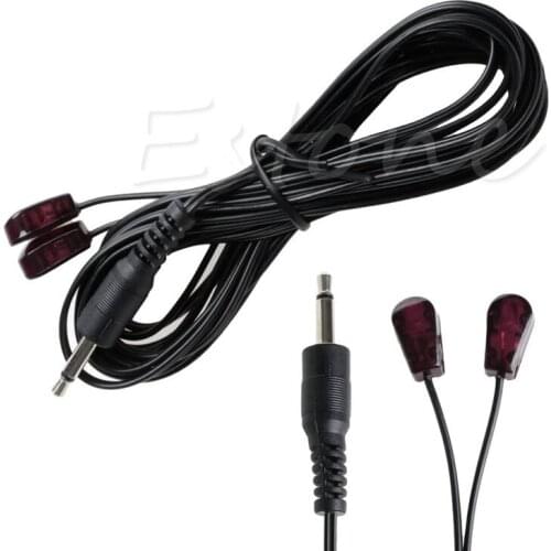 2019 Dual IR Infrared Emitter Extension Cord 3.5mm Plug Remote Control Extender 3M