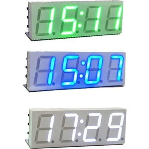 XY-clock Electronic DIY Wifi LED Timer Clock Kit 4 Digit Display 5V Mciro USB Type-C Car Clock Digital Electronic Clock