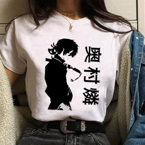 Japanese Anime Blue Exorcist Unisex Rin Okumura Tshirt Graphic Tees Male