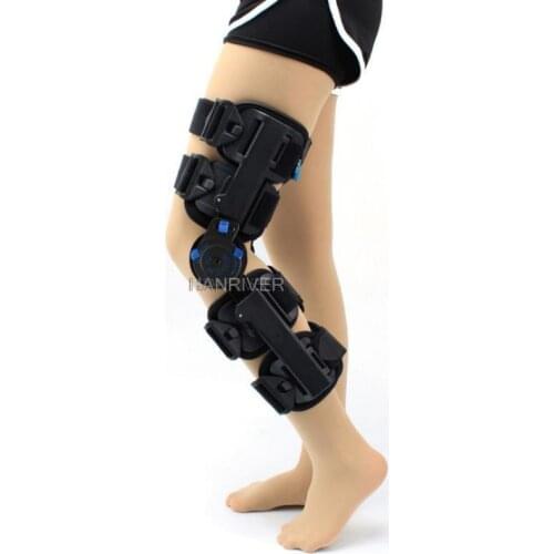 Custom knee joint with a knee corrective adjustable gear fracture fixed with a movement