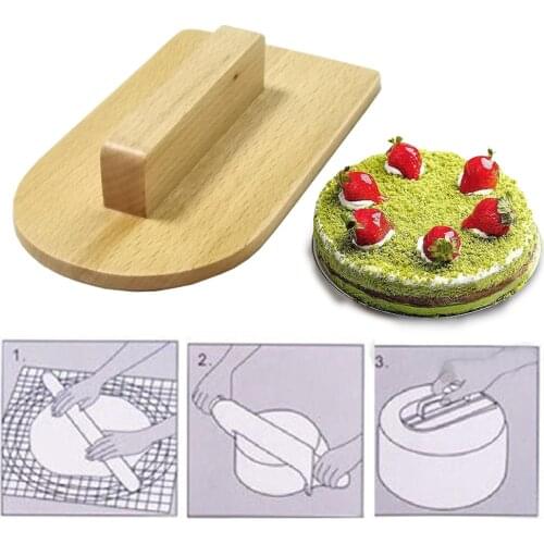 Cake Smoother Beech Wood Polisher Tools Cake Decorating Tools Smoother Fondant Sugarcraft Eco-friendly DIY Kitchen Bake Tools