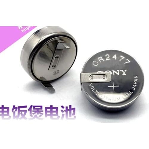 LOT CR2477 3V good battery good quality CR2477 3V button battery CR2477 band welding pin battery original horizontal lithium bat