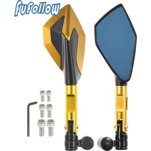 Motorcycle CNC 8mm 10mm Mirror Rearview Side Mirrors Mirror For Honda FMX 650 2005-2006 NX650 Dominator 1988-1996 1997 1998 1999