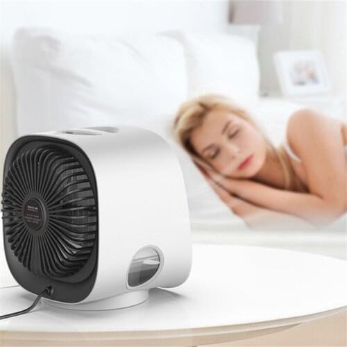 Mini Portable Air Conditioner Multi-function Humidifier Purifier USB Desktop Air Cooler Fan with Water Tank Home 5V
