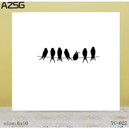 ZhuoAng Little bird Clear Stamps For DIY Scrapbooking/Card Making Decorative Silicon Stamp Crafts