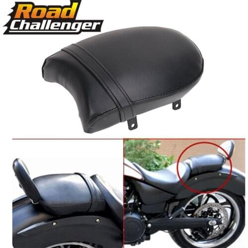 Seat For Victory Vegas 8-Ball High Ball Low Kingpin Deluxe Tour Black Leather Motorcycle Rear Passenger Seat Pillion Cushion