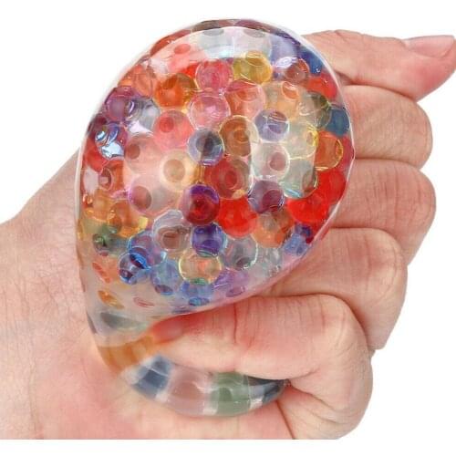 Funny Toys Spongy Rainbow Ball Toy Squeezable Stress Toy Stress Relief Ball for Fun 5Ml Mood Squeeze Relief Toys