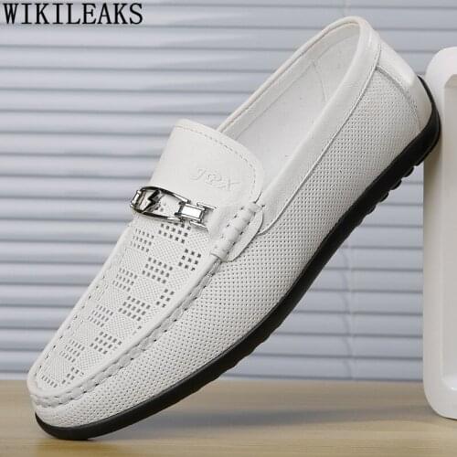 Black Leather Casual Shoes Man Designer Slip on Shoes Men Fashion Black Men Loafers Shoes Luxury Zapatos Casuales De Los Hombres