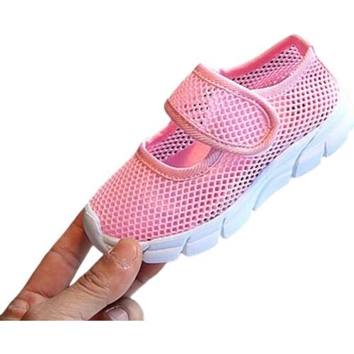3-7Y Kids Girls Casual Sneakers Children Shoes Toddle Breathable Mesh Candy Color Single Net Cloth Kids Sports Shoes