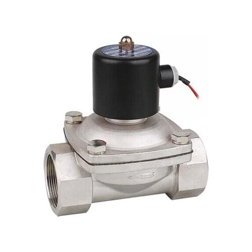 1-1/2" BSP Stainless Steel 304 Normally Closed DC24V/AC220V Water Solenoid Valve Air