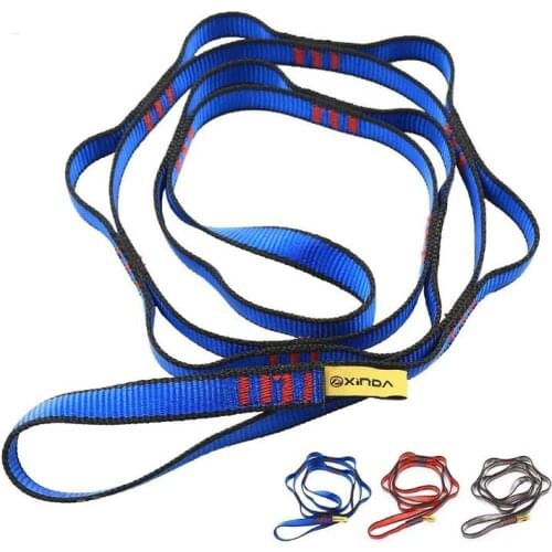 110/150/180cm Climbing Rope Downhill Aerial Yoga Hammock Daisy Ring Sling Equipment Wear Ring Climbing Auxiliary Rope