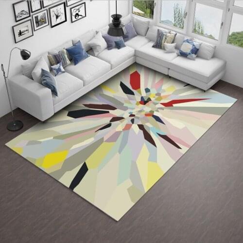 2019 Colorful Creative Print Bathroom Carpet For Livingroom Bedroom Quality 2*3m Anti-slip Floor Carpet Bath Mat Sofa Rug Pads